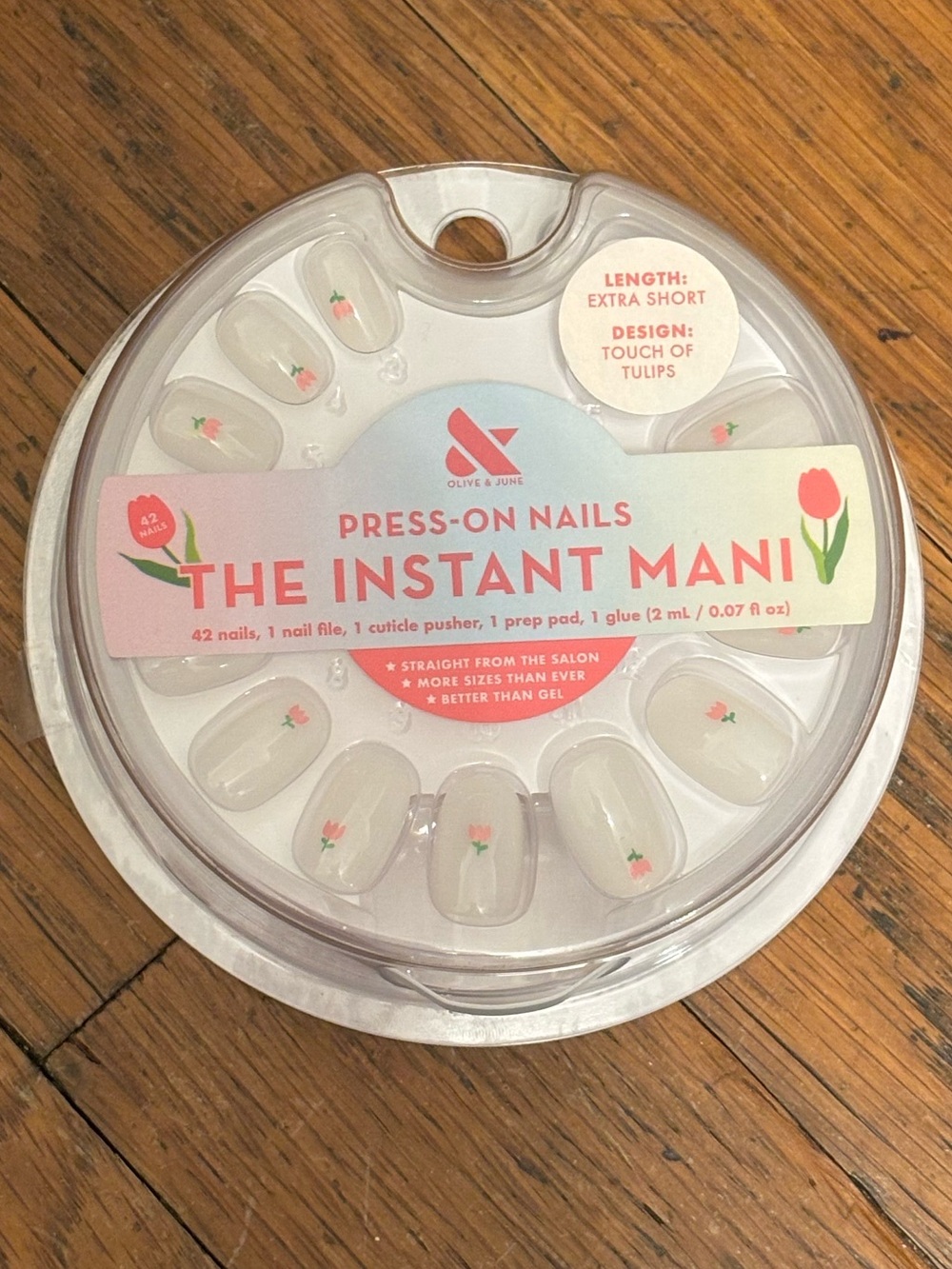 Olive & June Press On Nails - Instant Mani - Flowers/Tulips